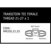 Marley Philmac Transition Tee Female Thread 21-27 x 1 - MM350.21.25